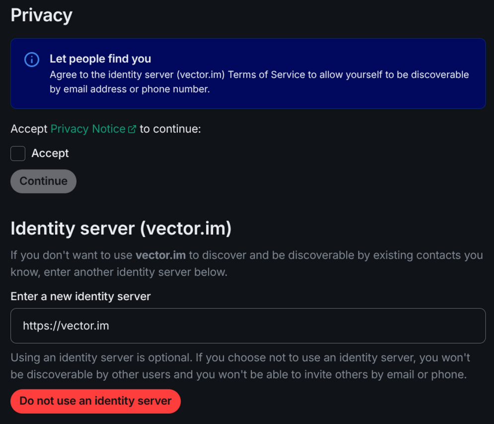 Disabled-by-default 3PID identification